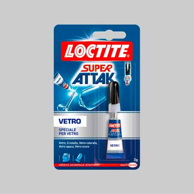 COLLA 'SUPER ATTAK VETRO' 3 gr - LOCTITE