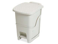 PATTUMIERA RATTAN BIANCO LT.18 ART.441- - cm.28x35x40h. - lt.18 - 10 pezzi DEA HOME