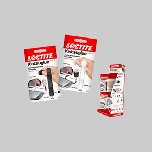 PASTA MODELLABILE 'KINTSUGLUE' Expo - 6 pz 3x5 gr Bianco + 6 pz 3x5 gr Nero - LOCTITE