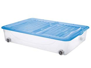 CONTENITORE DODO'S STOCKBOX CON COPERCHIO E RUOTE  cm.79x59x17,3h. lt.56    TONTARELLI