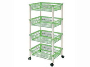 CARRELLO MITO 4 PIANI CON RUOTE CM.40X29X85H.  cm.40x29x85h. TONTARELLI