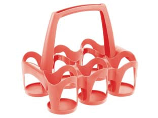 PORTABOTTIGLIE DRINKY PER 6 BOTTIGLIE LT.1 O LT.1,5- - cm.35,3x26,8x30,5h. - 6 pezzi TONTARELLI