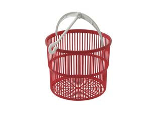 CESTINO MAGICO PORTAMOLLETTE VUOTO ROSSO- - ø cm.19x15,5h. - 8 pezzi TONTARELLI