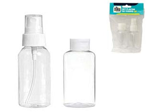 SET FLACONI DA VIAGGIO 2 PEZZI - 6 pezzi XTRA