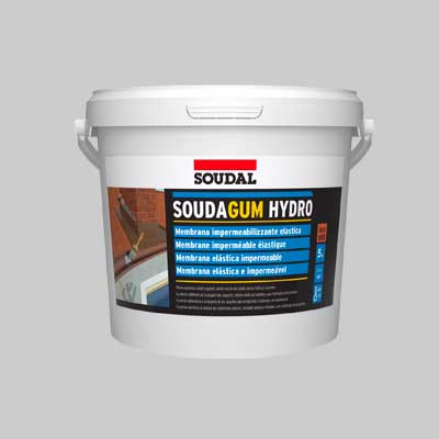 MEMBRANA IMPERMEABILIZZANTE 'SOUDAGUM HYDRO' SOUDAL 5 Kg - Col. Bianco - SOUDAL