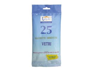 SALVIETTE IMBEVUTE PER VETRI- - cm.16x21 - 6 blister XTRA