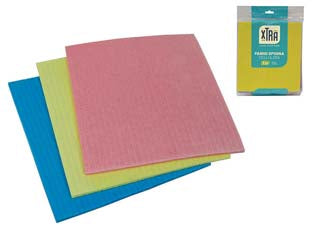 PANNO SPUGNA CELLULOSA- - cm.20x18x0,4 - 10 blister XTRA