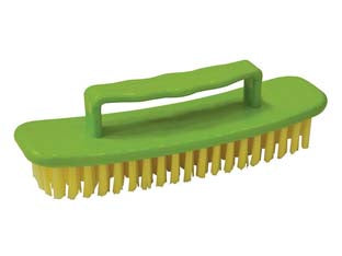 SPAZZOLA IN PLASTICA SETOLE CHIARE- - mm.150x43x50 - 12 pezzi XTRA