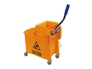 CARRELLO LAVAPAVIMENTO MOCIO STRIZZATORE CLEAN WARNING  lt.20 di capienza  cm.63x27x67h.    XTRA