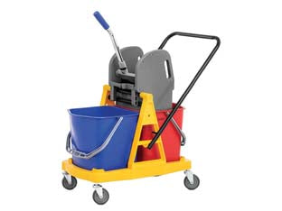 CARRELLO LAVAPAVIMENTO MOCIO STRIZZATORE CLEAN HARD  lt.34 di capienza  cm.71x43x95h.    XTRA