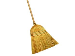 SCOPA DI SAGGINA CON MANICO- - cm.36x6x140h. - 10 pezzi