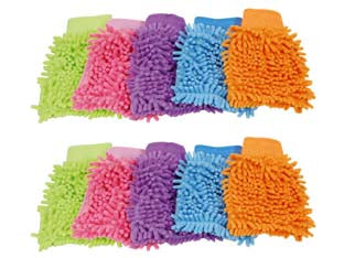 GUANTO DOPPIO IN MICROFIBRA SU ENTRAMBI I LATI- - misura 10 - 5 pezzi XTRA