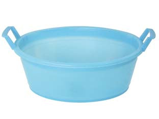 BACINELLA OVALE CON MANICI  ø cm.80x31 da lt.75    STEFANPLAST