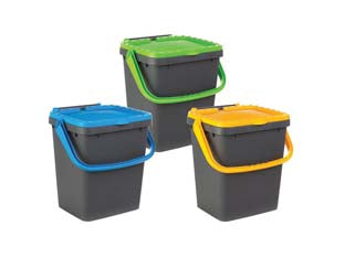 PATTUMIERA PER RACCOLTA DIFFERENZIATA ECOPLUS LT.35  mm.430x360x435h  verde