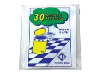 SACCO PATTUMIERA PER BAGNO BIANCO PZ.30- - cm.30x40 gr.152 - 50 confezione CP