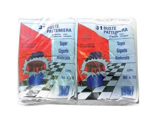 SACCO PATTUMIERA TIPO ANCONA BIANCO PZ.31- - cm.55x70 gr.420 - 20 confezione CP