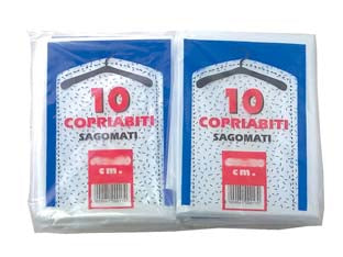 SACCO COPRIABITO SAGOMATO PZ.10- - cm.60x100 gr.280 - 10 pezzi CP