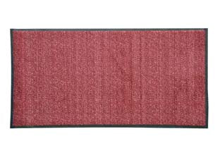 ZERBINO ASCIUGAPASSO RETTANGOLARE IN POLIESTERE ROSSO SCURO  cm.40x60    XTRA