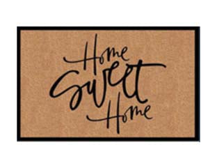 ZERBINO COCCO HOME SWEET HOME SPESSORE MM.15  cm.40x70    XTRA