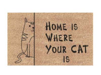 ZERBINO COCCO HOME IS WHERE YOUR CAT IS SPESSORE MM.15  cm.40x70    XTRA