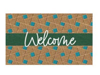 ZERBINO COCCO WELCOME GREEN SPESSORE MM.15  cm.40x70    XTRA