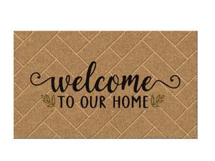 ZERBINO COCCO WELCOME TO OUR HOME SPESSORE MM.15  cm.40x70    XTRA