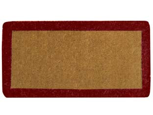 ZERBINO IMPERIALE A FASCIA ROSSO SPESSORE MM.38  cm.60x120, spessore mm.38