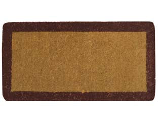 ZERBINO IMPERIALE A FASCIA MARRONE SPESSORE MM.38- - cm.60x120, spessore mm.38 - 1 pezzi