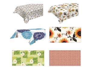 TOVAGLIATO RETTANGOLARE PVC DECORI ASSORTITI  cm.120x220    XTRA