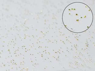 TOVAGLIATO PVC GLITTERATO ORO- - cm.140h, rotolo da mt.30 - 30 mt