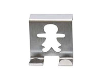 GANCIO PER ANTA/CASSETTO BAMBINI IN ACCIAIO INOX- - cm.5x5 blister pz.2 - 1 blister ELIPLAST