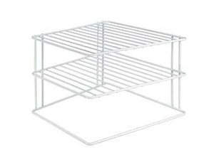 MENSOLA ANGOLARE A 2 PIANI SILOS- - cm.25x25x19 - 8 pezzi METALTEX