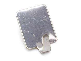 GANCI ADESIVI INOX- - mm.25x33h. - 100 pezzi