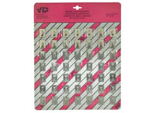 GANCIO MIDI LUSSO IN ACCIAIO INOX IN CARTELLA - 49 pezzi