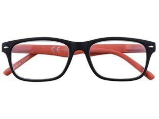OCCHIALE LETTURA MONTATURA POLICARBONATO NERO/ROSSO B3  diottrie +3,5  31ZB3ORA350    ZIPPO