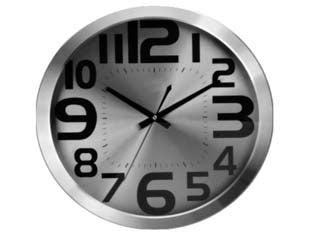 OROLOGIO MURO IN  ALLUMINIO 35 CM.    XTRA