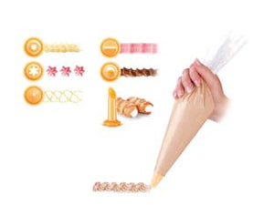 SAC A POCHE MONOUSO CM.30 CON 6 BECCUCCI DELICIA PZ.10- - cm.30 pz.10 - 3 pezzi TESCOMA