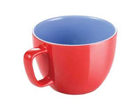 TAZZA JUMBO CREMA SHINE ROSSA ML.600- - ø cm.11x8,5h. - 6 pezzi TESCOMA