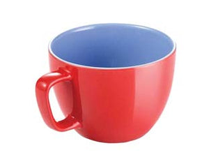 TAZZA JUMBO CREMA SHINE ROSSA ML.600- - ø cm.11x8,5h. - 6 pezzi TESCOMA