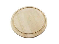 TAGLIERE ROTONDO IN FAGGIO CON SCANALATURA CM.24  cm.24    CALDER