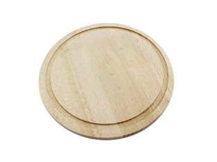 TAGLIERE ROTONDO IN FAGGIO CON SCANALATURA CM.24  cm.24    CALDER