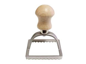 STAMPO RAVIOLI QUADRO IN ALLUMINO CM.6,8  cm.6,8x6,8x9h.    CALDER