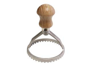 STAMPO RAVIOLI TONDO IN ALLUMINO CM.8  ø cm.8x11h.    CALDER