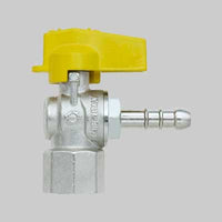 RUBINETTO A SQUADRO GAS FEMMINA PORTAGOMMA 1/2 x 9 - F.I.V.