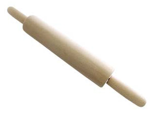 MATTARELLO IN LEGNO CON MANICO GIREVOLE cm.40 diametro cm.5 corpo cm.23    CALDER