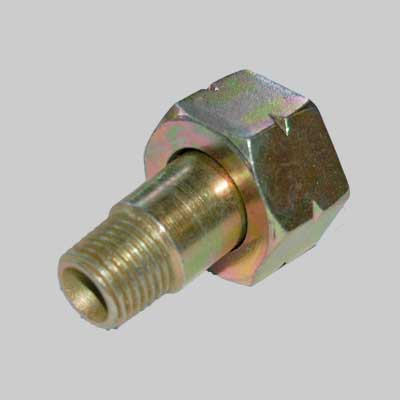 DADO GIREVOLE CON INIETTORE 1/4 M x W20x1/14 Sx