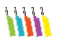 ACCENDIGAS A FIAMMA ELFIN- - colori assortiti - 25 pezzi