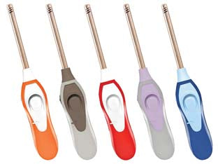 ACCENDIGAS A FIAMMA BLINK- - colori assortiti - 12 blister