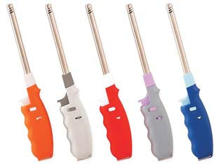 ACCENDIGAS A FIAMMA FLICKER- - cm.25, colori assortiti - 12 blister