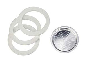 SET GUARNIZIONI MOKA PZ.3 + 1 FILTRO- - 9 tazze - 6 blister BIALETTI
